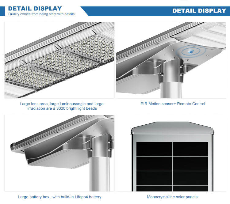 High Brightness Solar Street Light Details